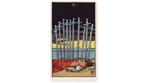 Ten of Swords Tarot Card