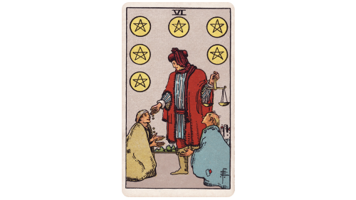 Six of Pentacles Tarot Card