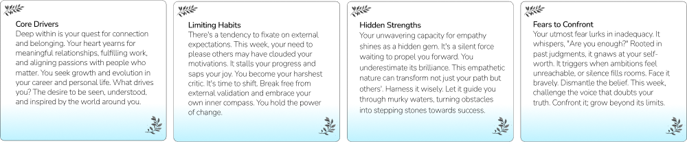 Example of Weekly Themes with 4 passages